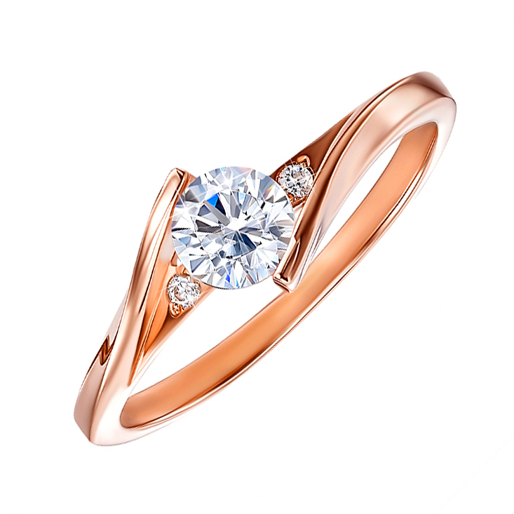

Кольцо из красного золота с кристаллами Swarovski 000136727 16.5 размера