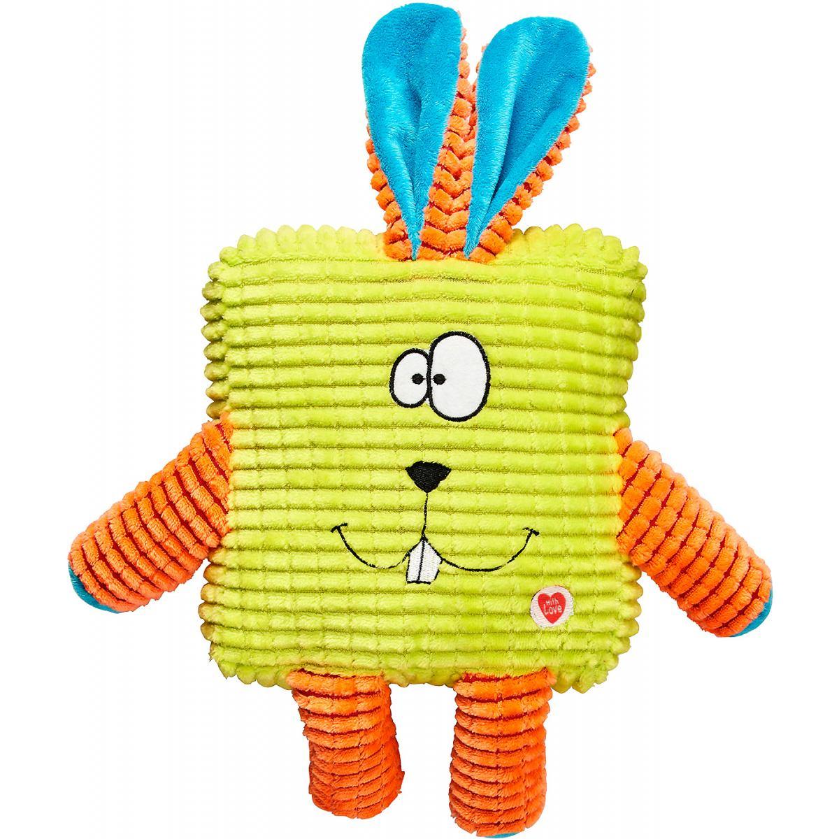 

Игрушка GimDog Мордочки CUDDLY CUBES для собак, 30 см, салатовый