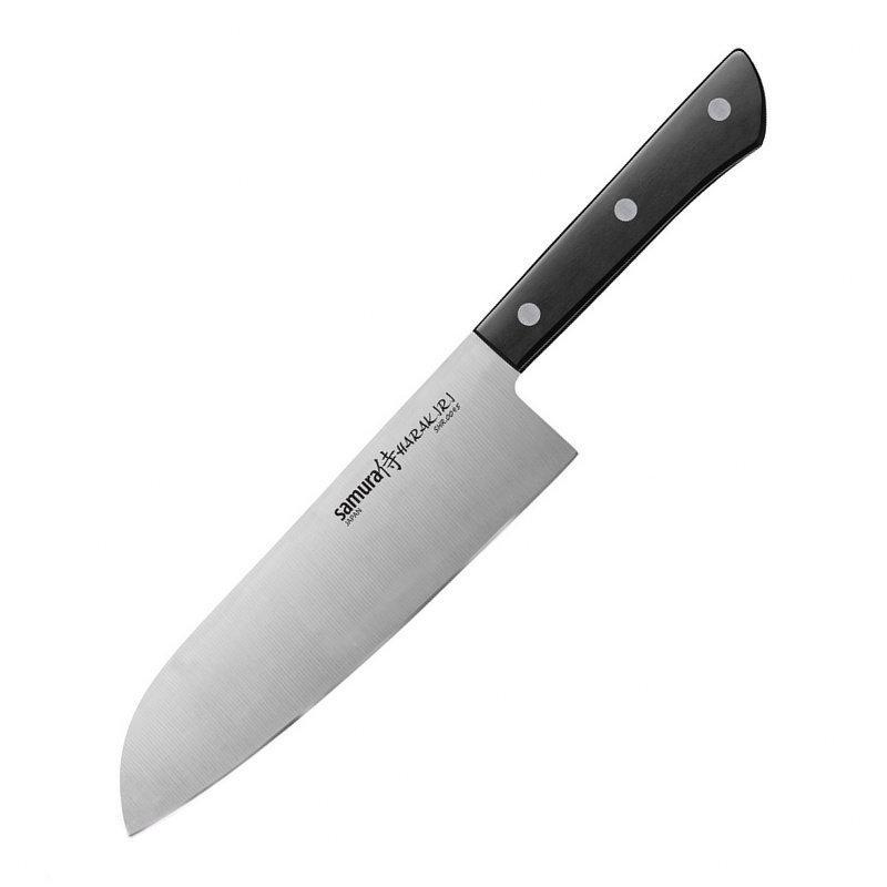 

Кухонный Нож Samura Harakiri Сантоку 175 мм Black (SHR-0095B)