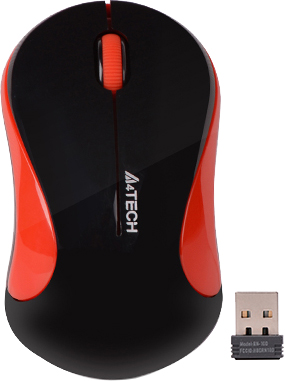 

Мышь беспроводная A4Tech G3-270N Black/Red
