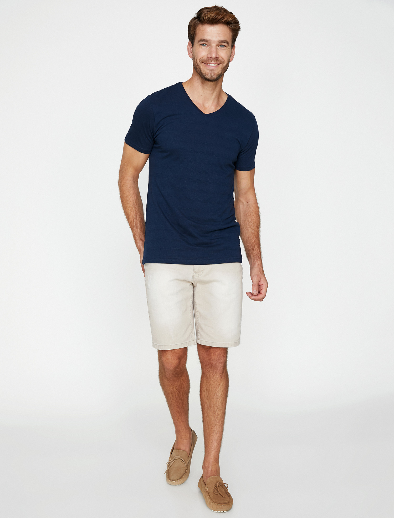 

Футболка Koton 9KAM12260OK-616 M Navy Blue