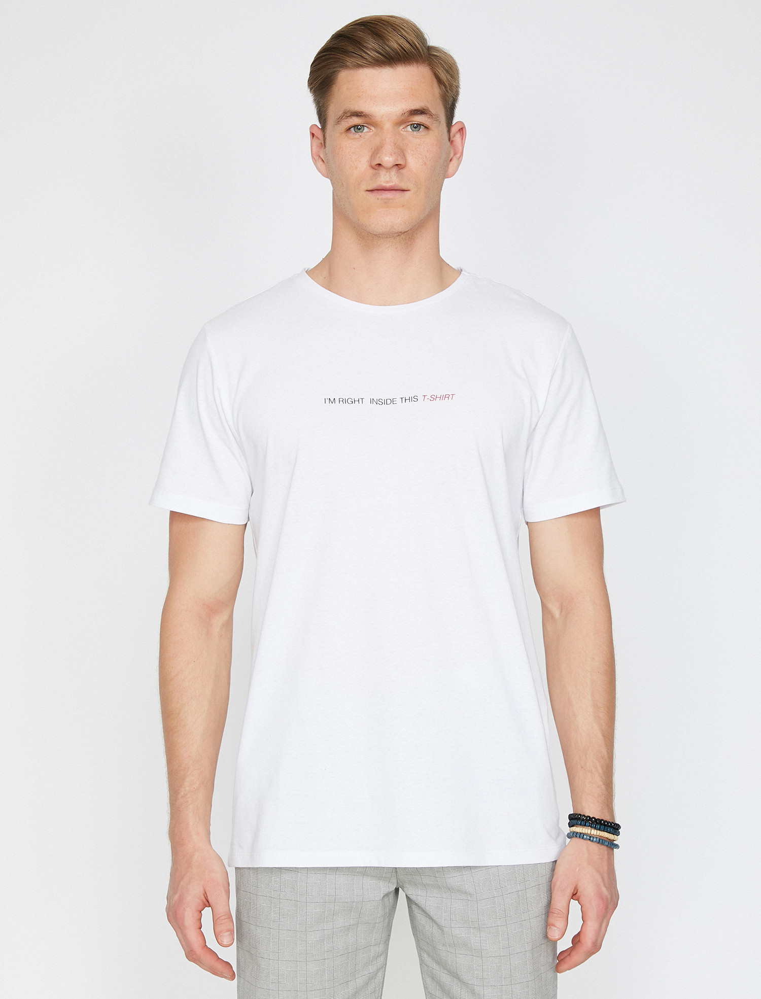 

Футболка Koton 9YAM11262CK-000 M White