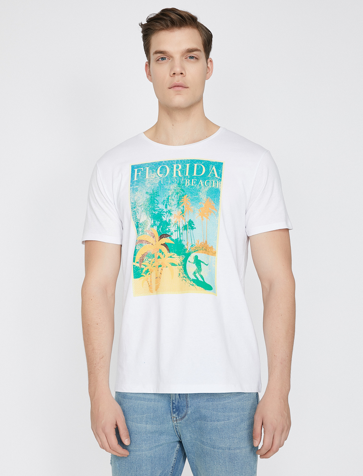 

Футболка Koton 9YAM11776MK-000 XL White