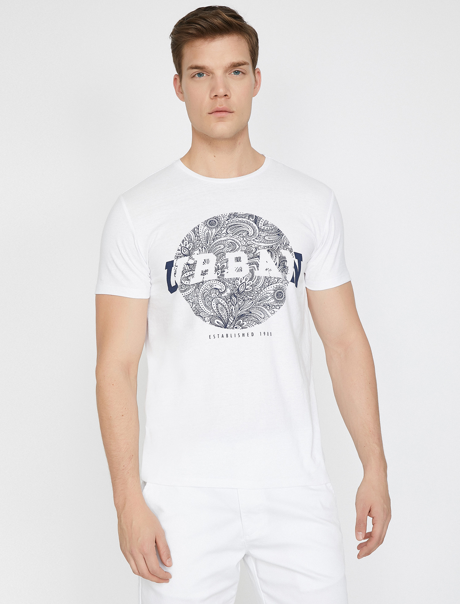 

Футболка Koton 9YAM11913MK-000 XL White