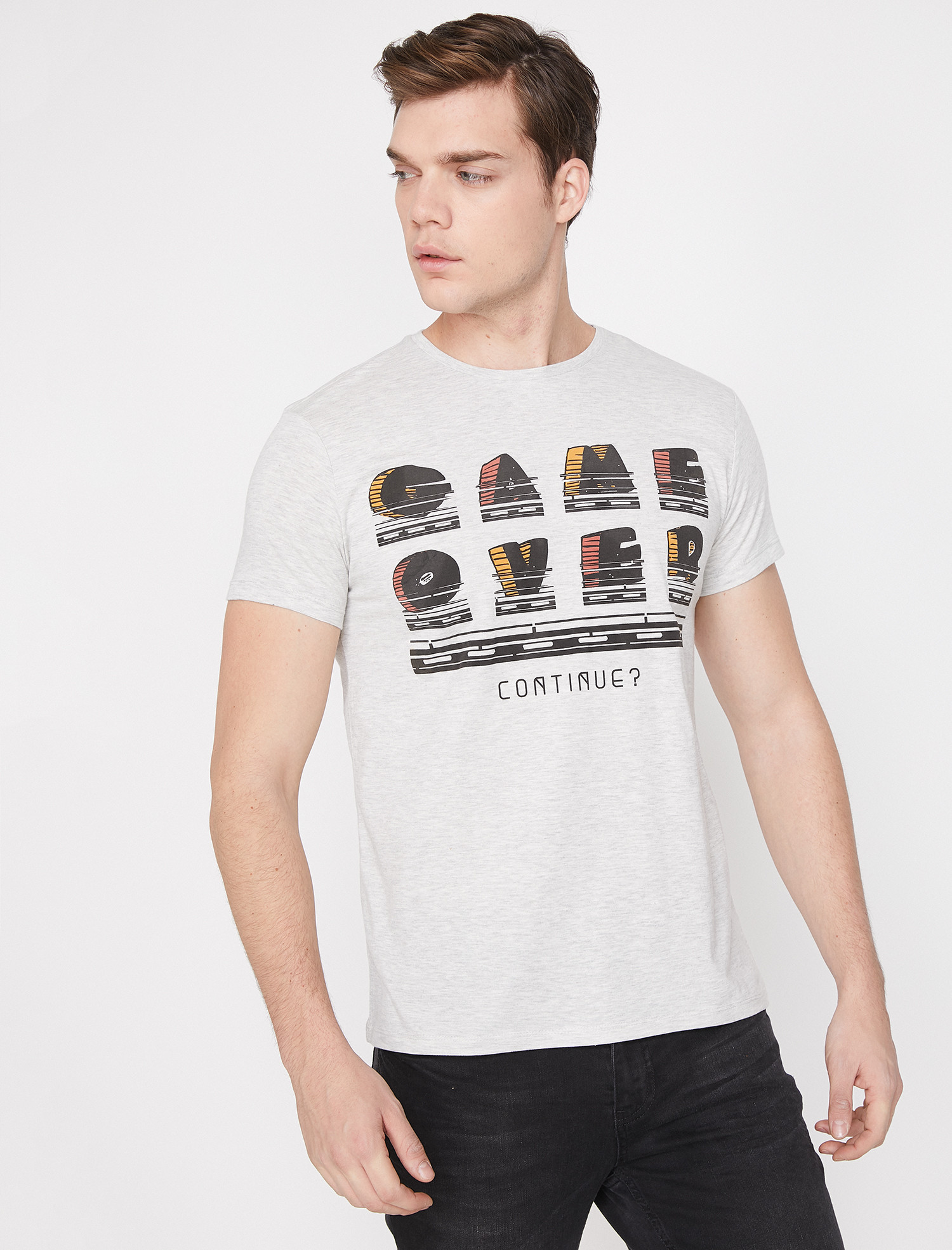 

Футболка Koton 9YAM11966CK-023 S Grey