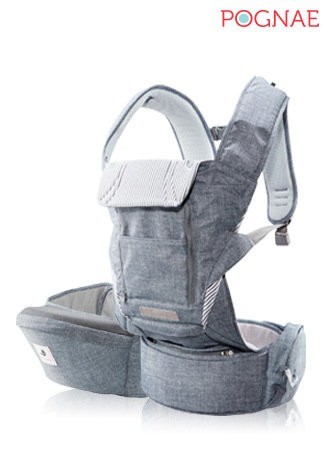 

Хіпсіт Переноска Рюкзак Pognae (Понье) N5plus 3 в 1, колір Denim blue Джинсовий синій