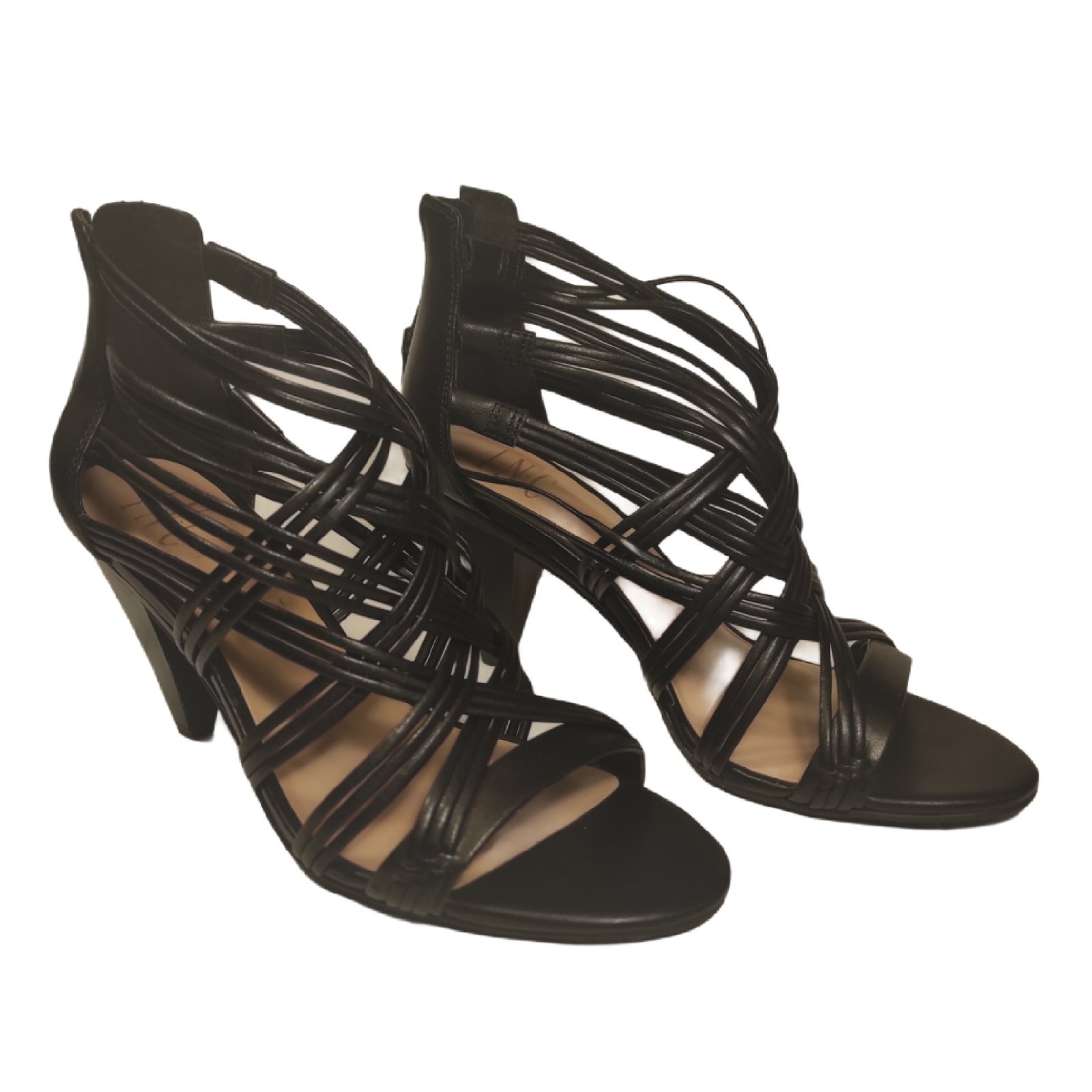 

Босоножки INC Gustava Strappy Cone-Heel черный 37.5р.(стелька 23 см)