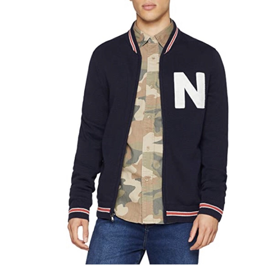 

Мужской свитер на молнии Nautica синий р. XL