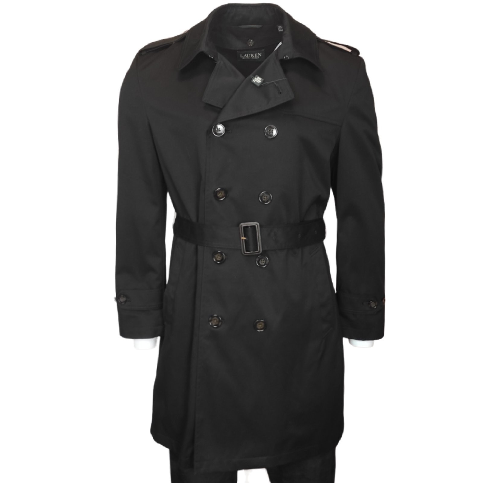 

Мужской тренч Polo Ralph Lauren trench coat double brest 627729328705 черный 50 р.