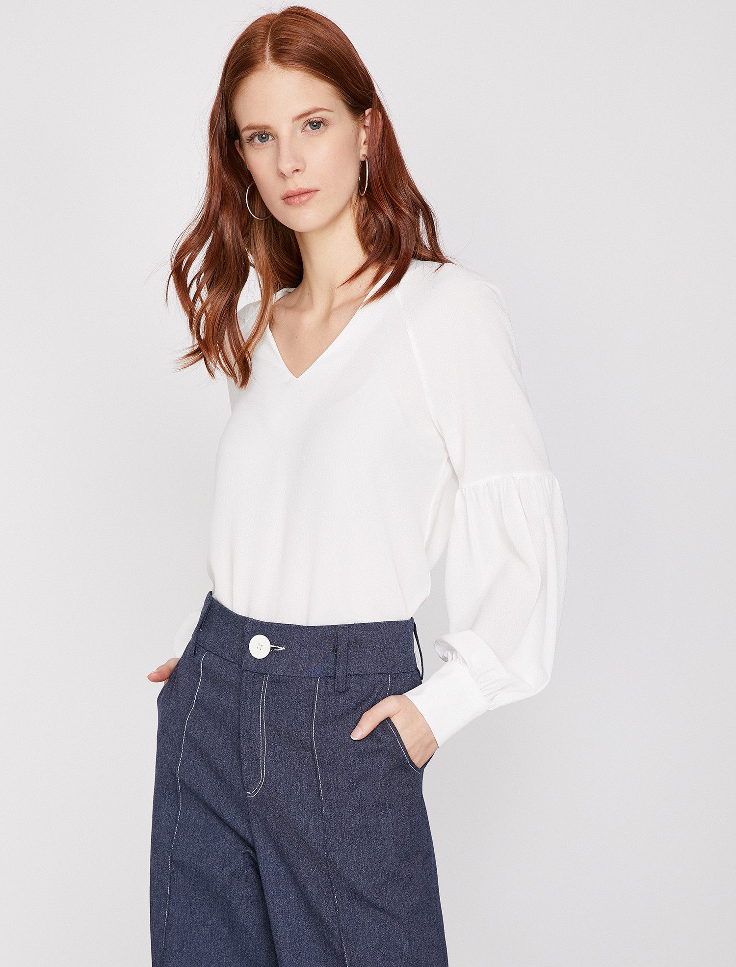 

Блузка Koton 9KAK68835PW-001  Off White, Блузка Koton 9KAK68835PW-001 40 Off White