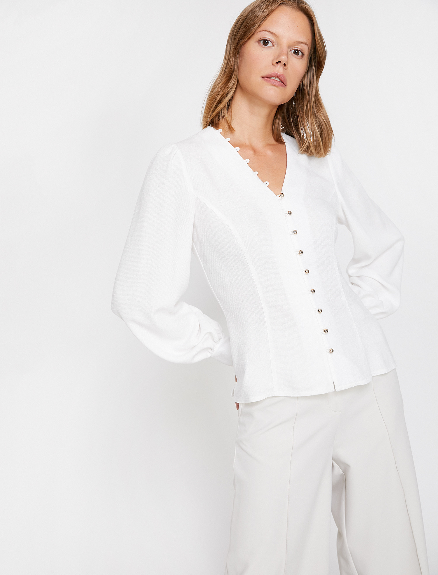 

Блузка Koton 0KAK66784IW-001 40 Off White