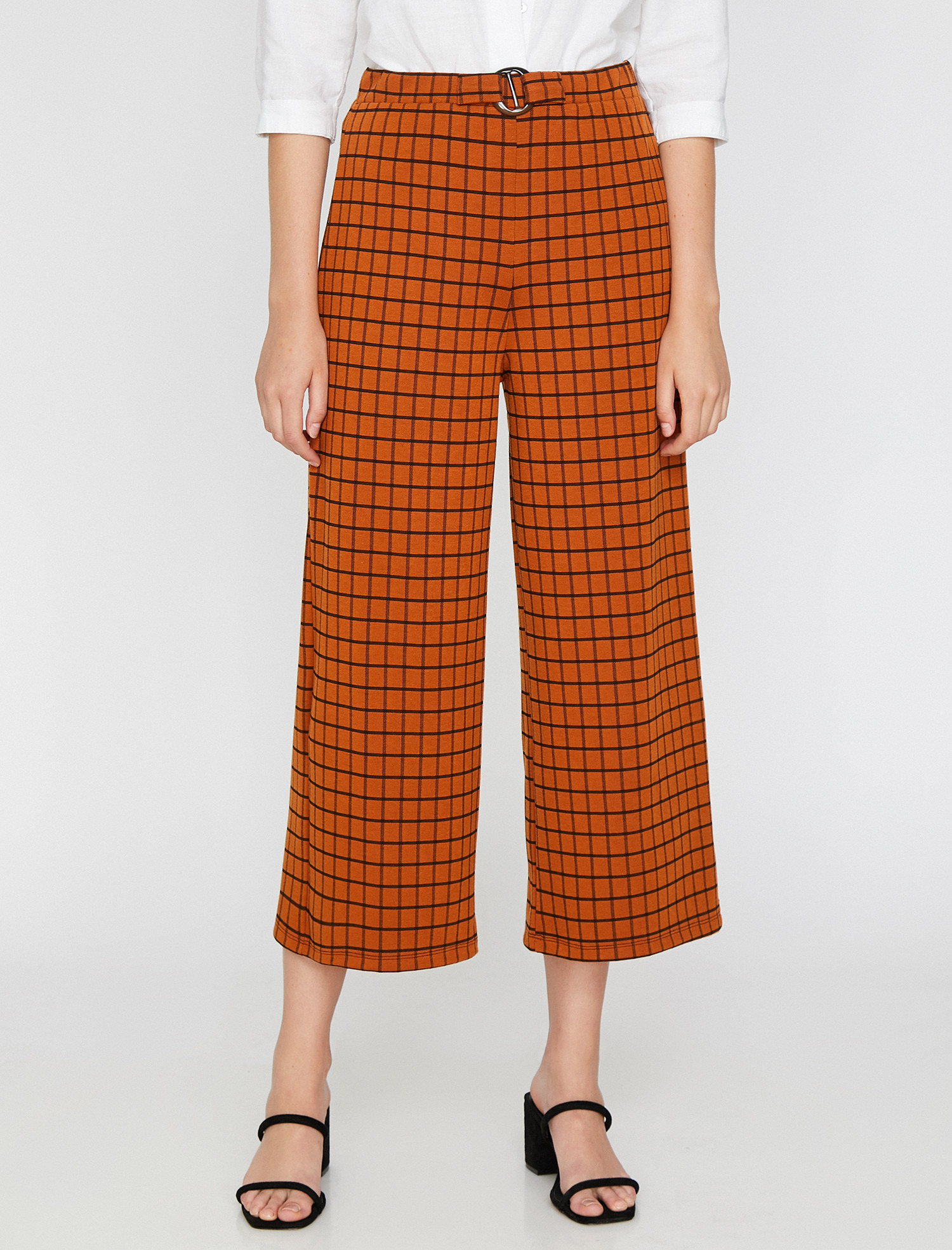 

Брюки-кюлоты Koton 0KAK43653EK-76T S Brown Check