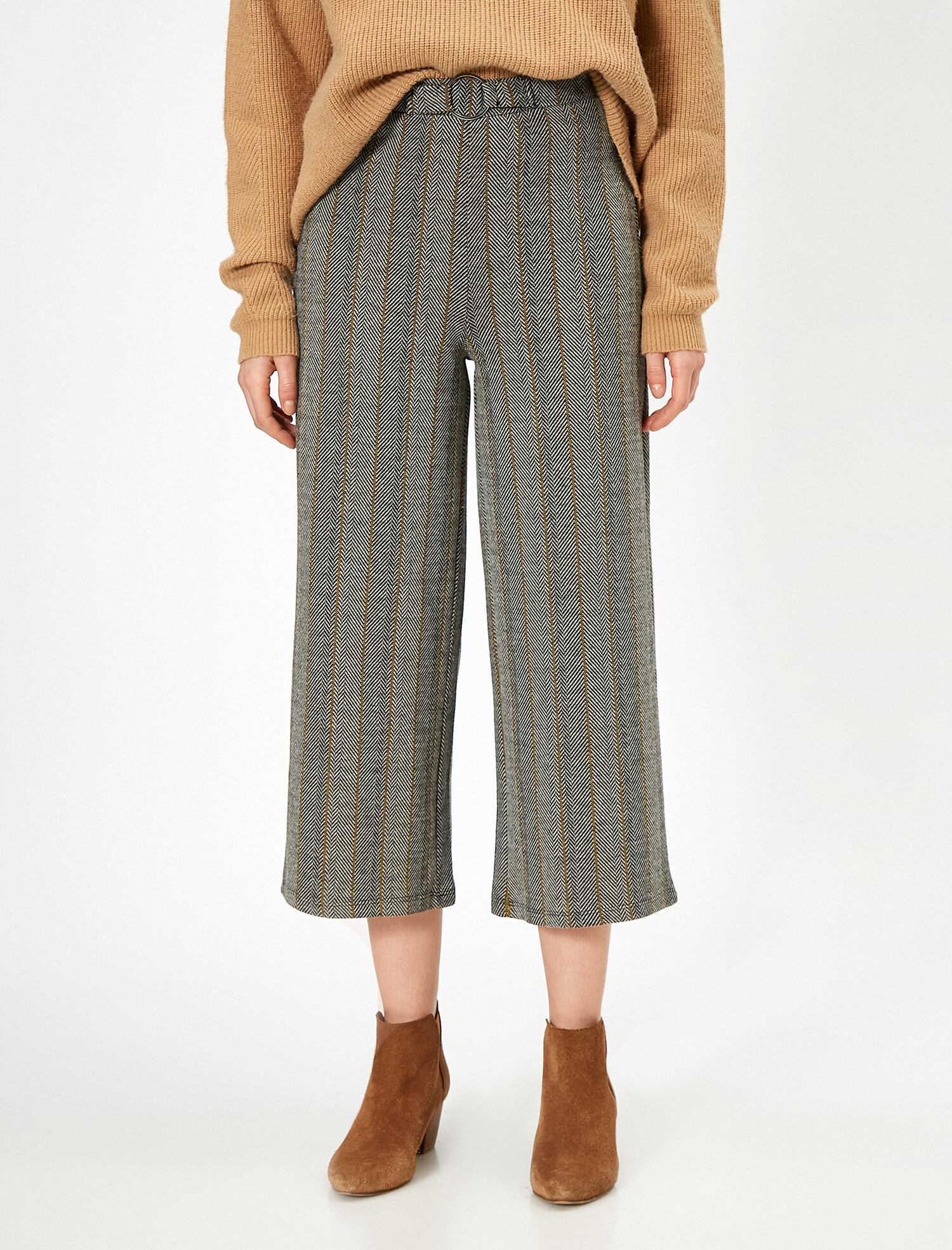 

Брюки-кюлоты Koton 0KAK43934EK-18Z M Yellow Stripe