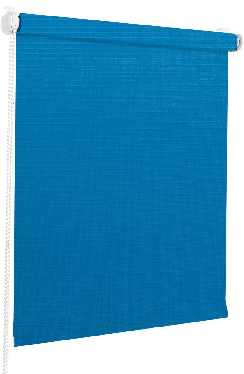 

Рулонная штора Rul-shtory Лен Аквамарин L-85