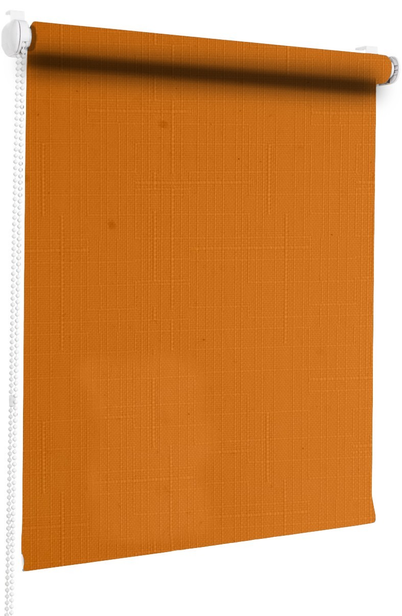 

Рулонная штора Rul-shtory Лен Оранжевый L-110