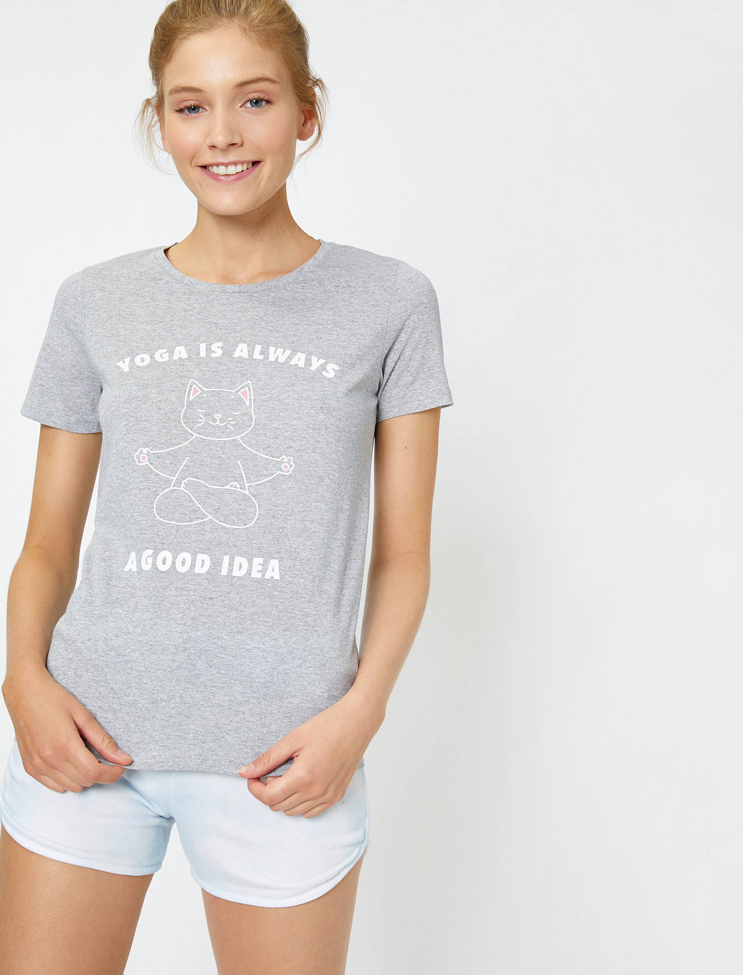 

Футболка Koton 0KAL18005IK-027 XS Grey