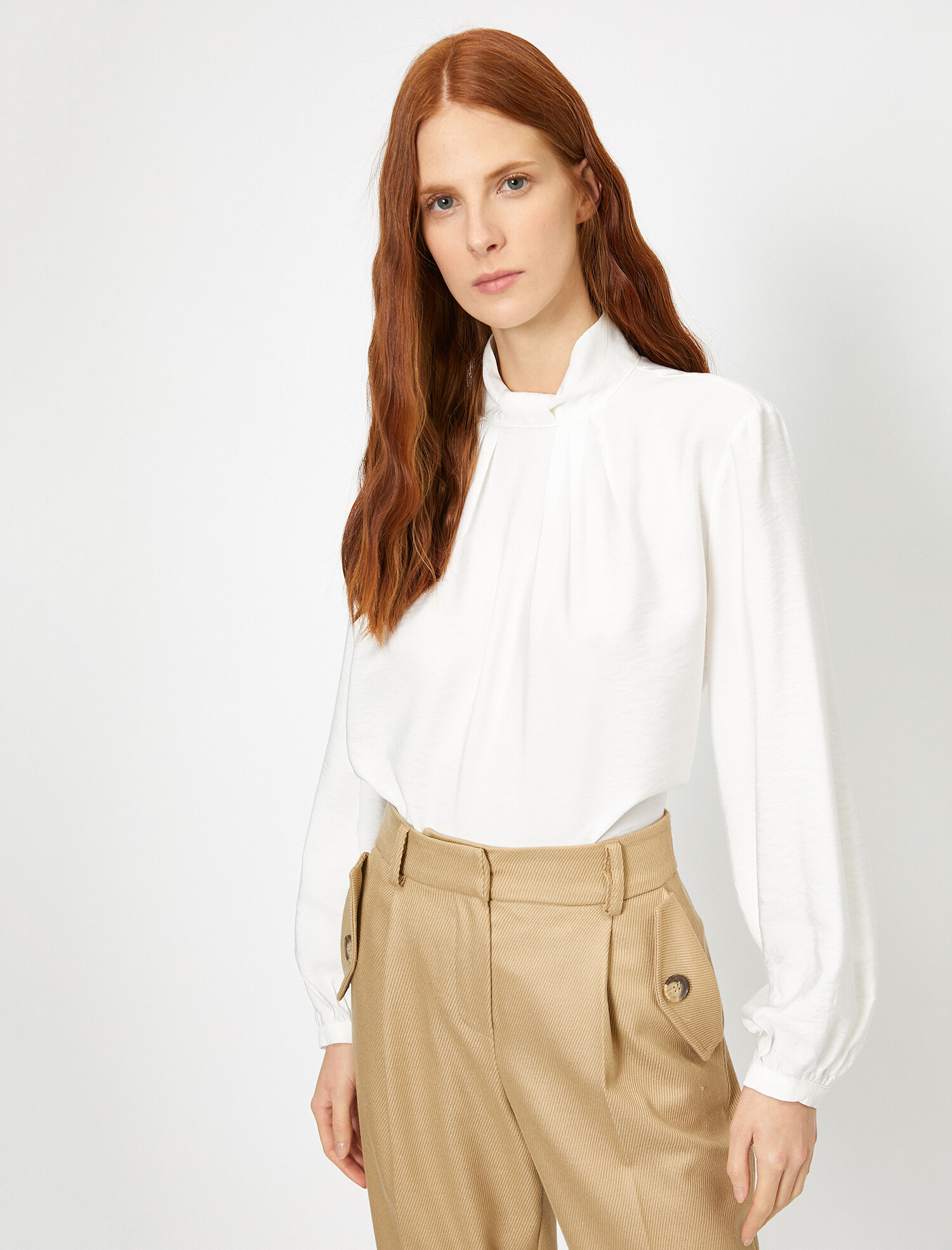 

Блузка Koton 0KAK63913EW-001 34 Off White