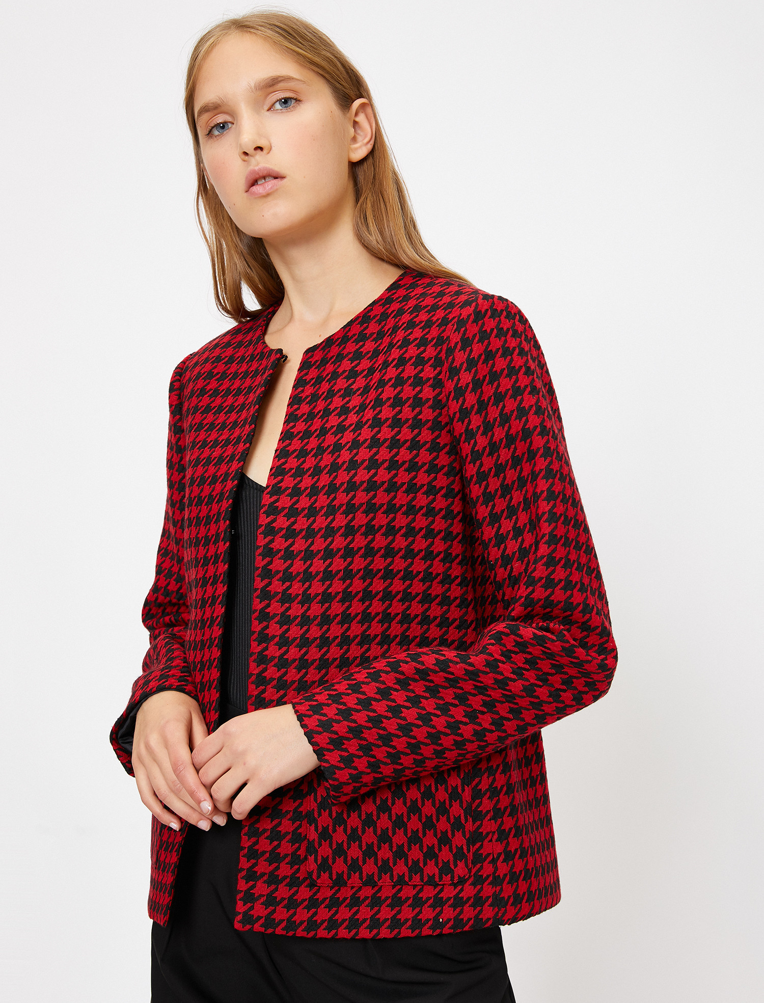 

Пиджак Koton 0KAK56308IW-01P 36 Red Check