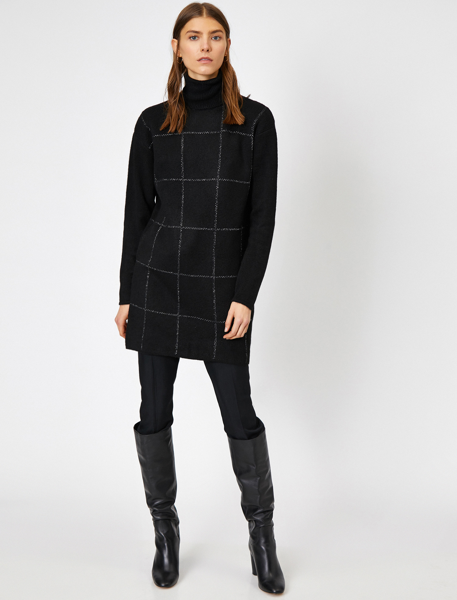 

Платье Koton 0KAK92101HT-01O L Black Check