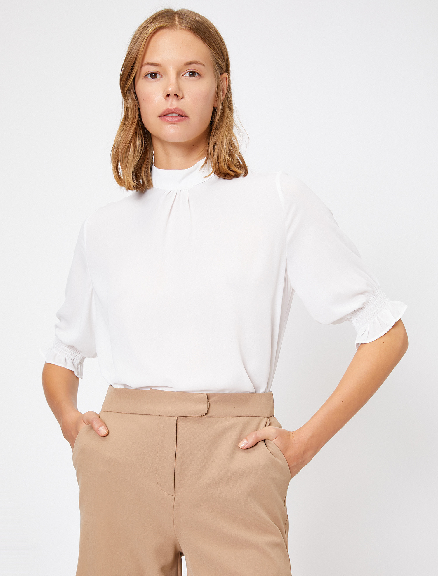 

Блузка Koton 0KAK68815PW-001 36 Off White