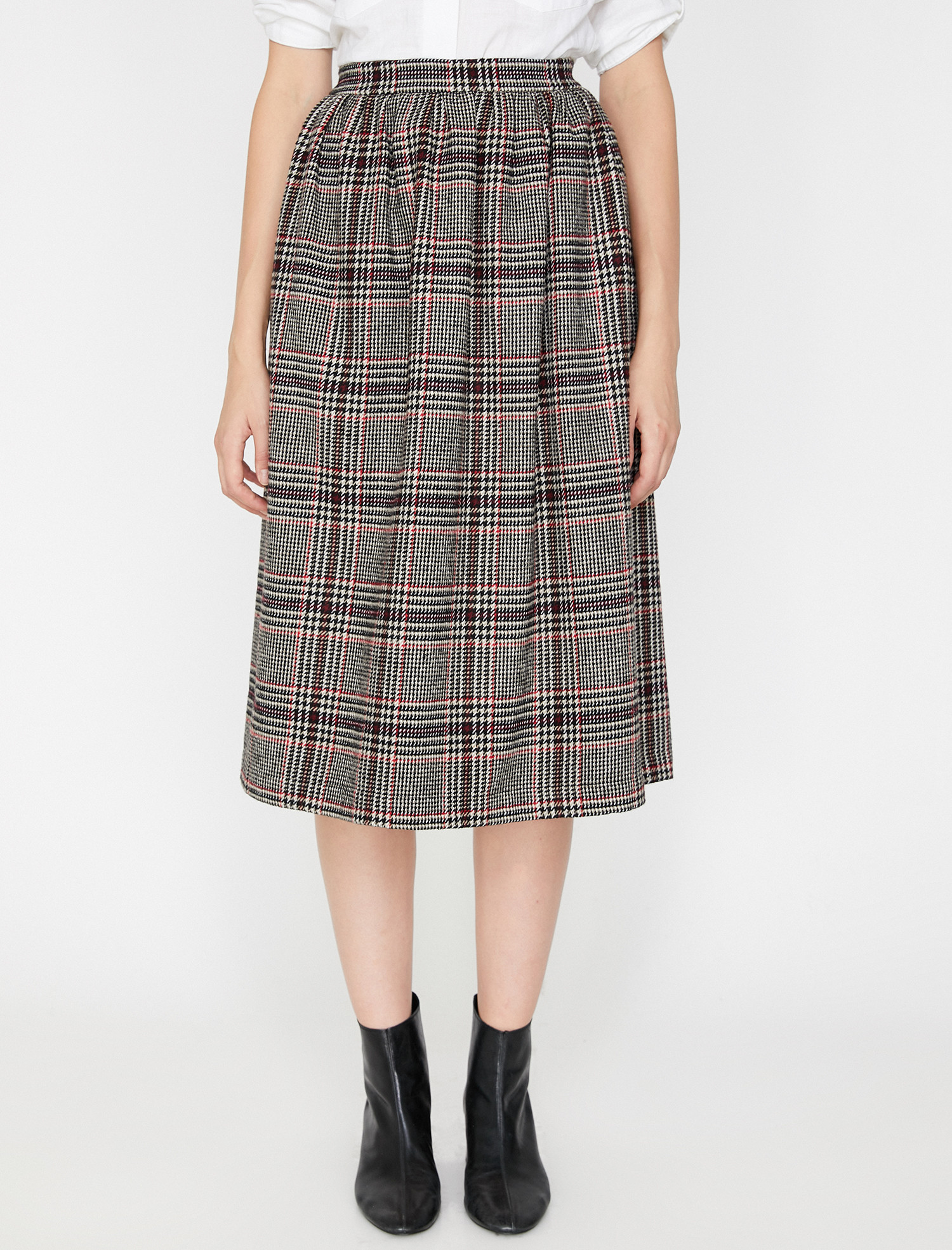 

Юбка Koton 0KAK72451UW-01P 34 Red Check
