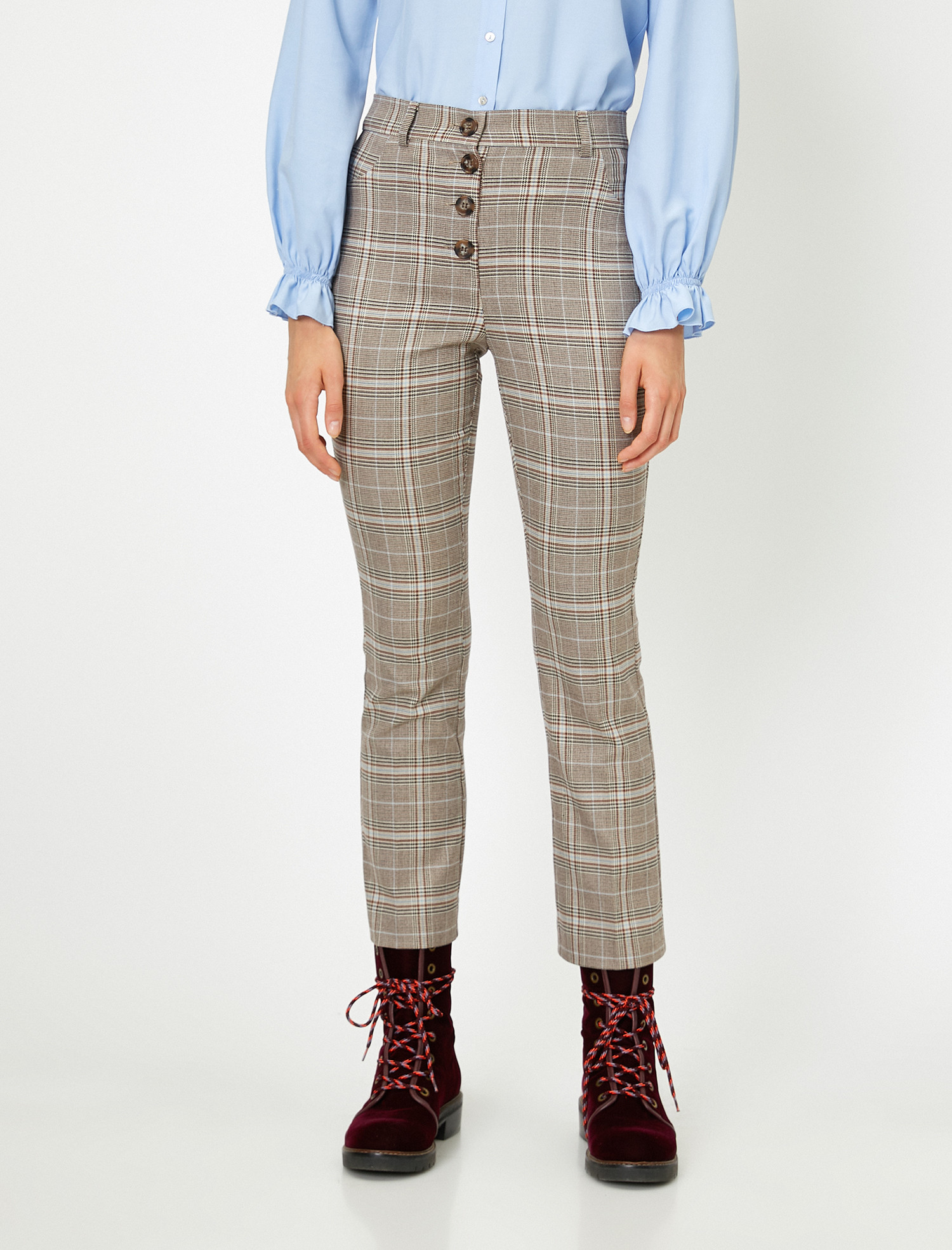 

Брюки Koton 0KAL48418IW-08R  Brown Check, Брюки Koton 0KAL48418IW-08R 40 Brown Check