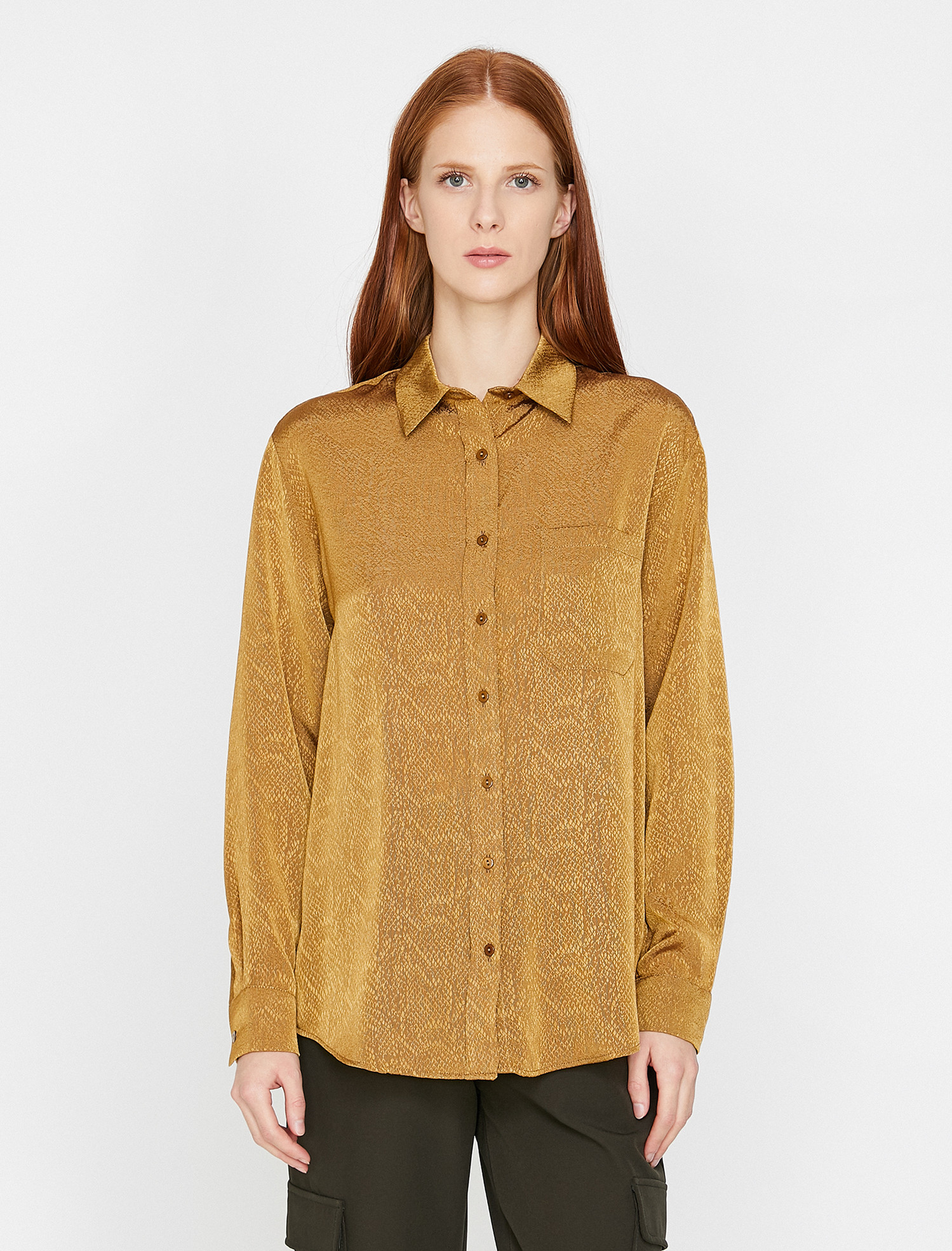 

Рубашка Koton 0KAK68285PW-142 40 Beige