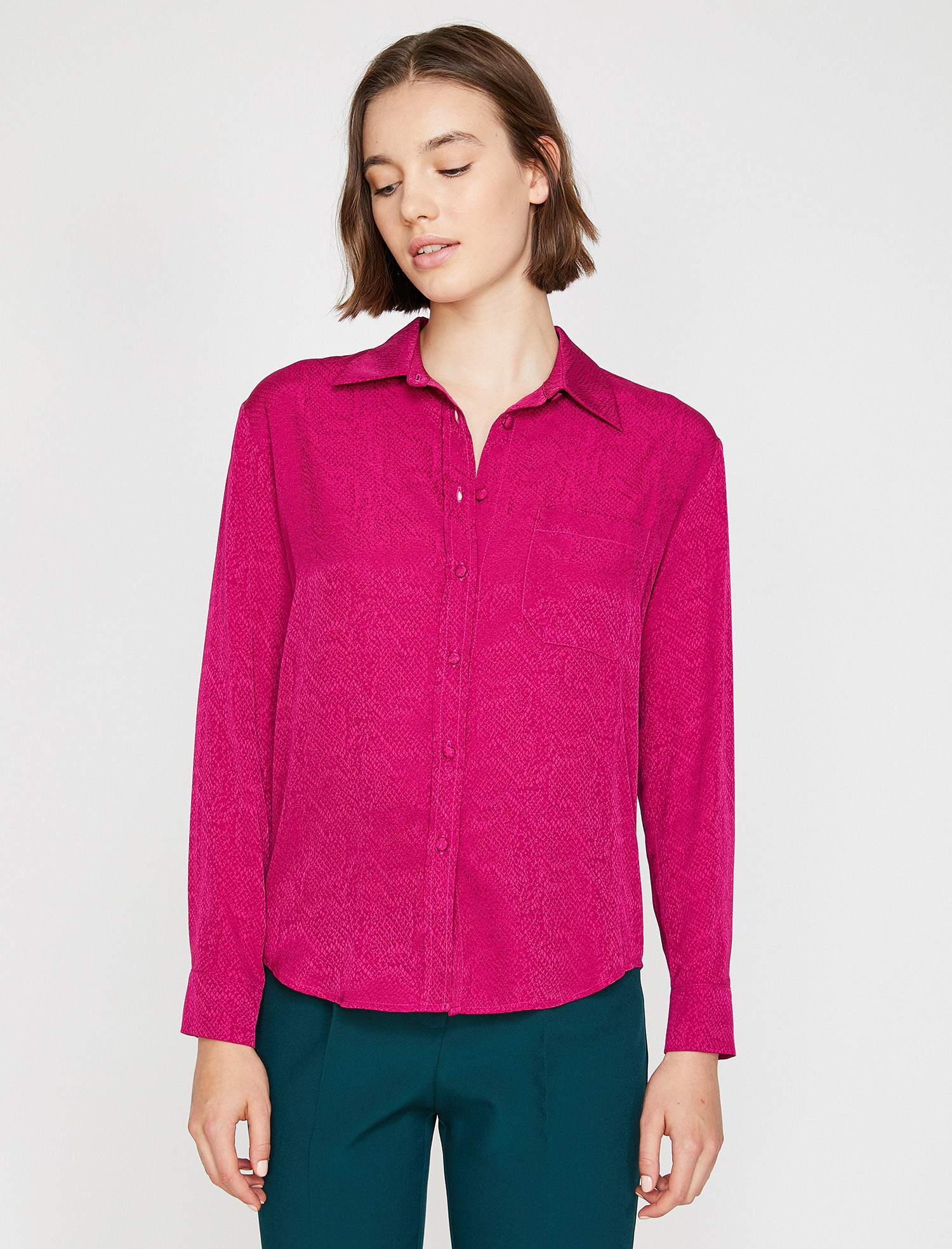

Рубашка Koton 0KAK68284PW-300 40 Fushia