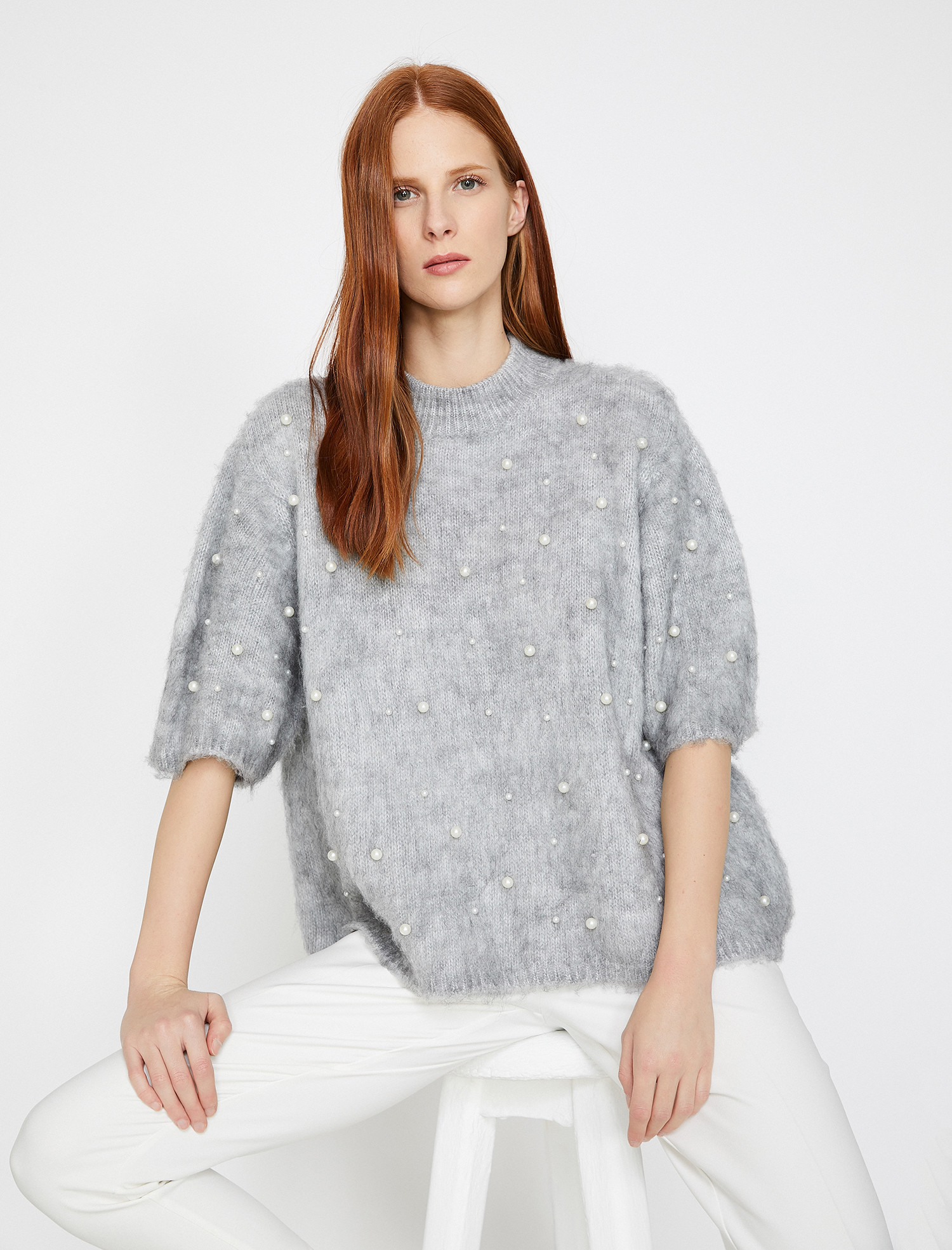 

Джемпер Koton 0KAK90127GT-023 L Grey
