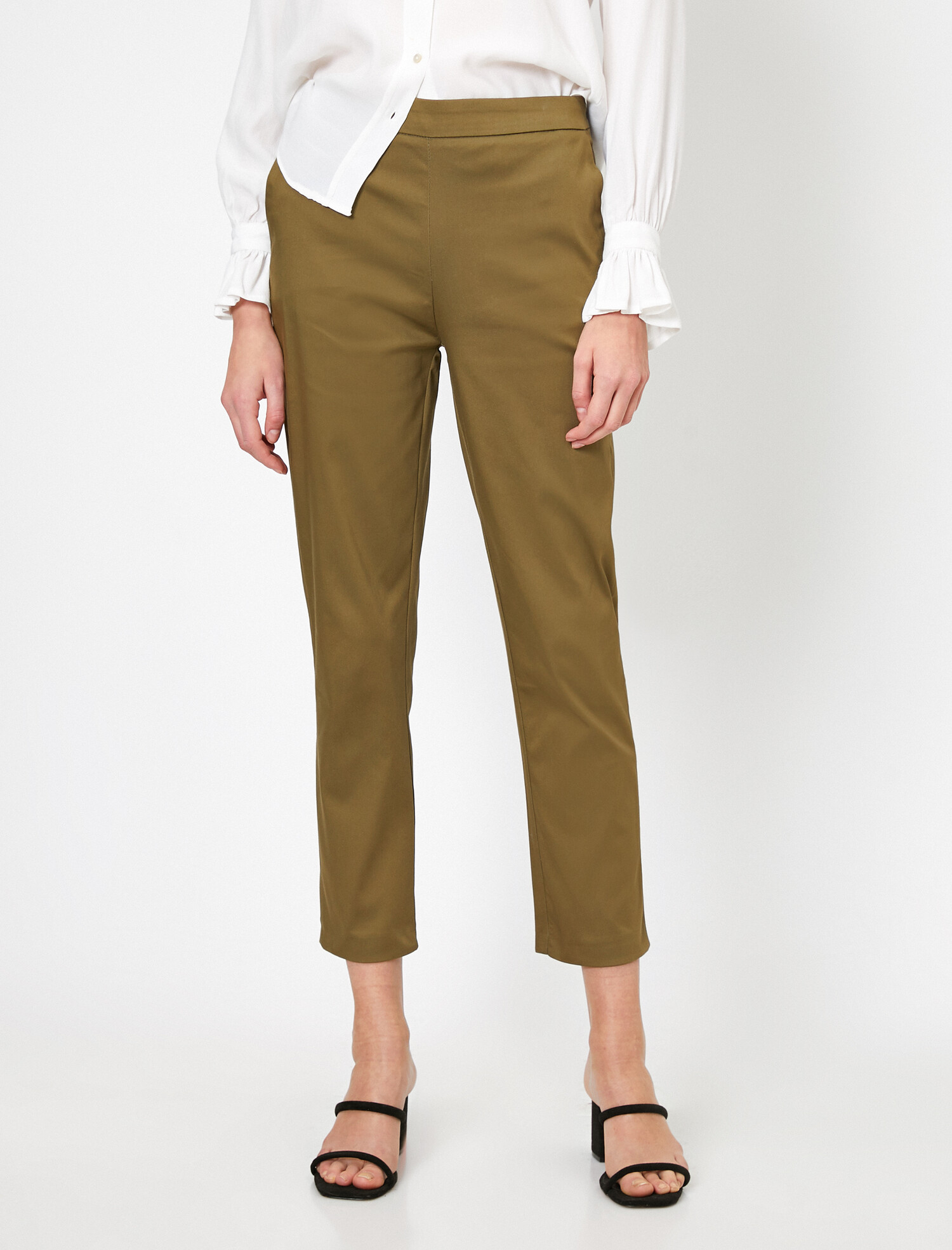 

Брюки Koton 0YAK42529UW-822  Khaki, Брюки Koton 0YAK42529UW-822 34 Khaki