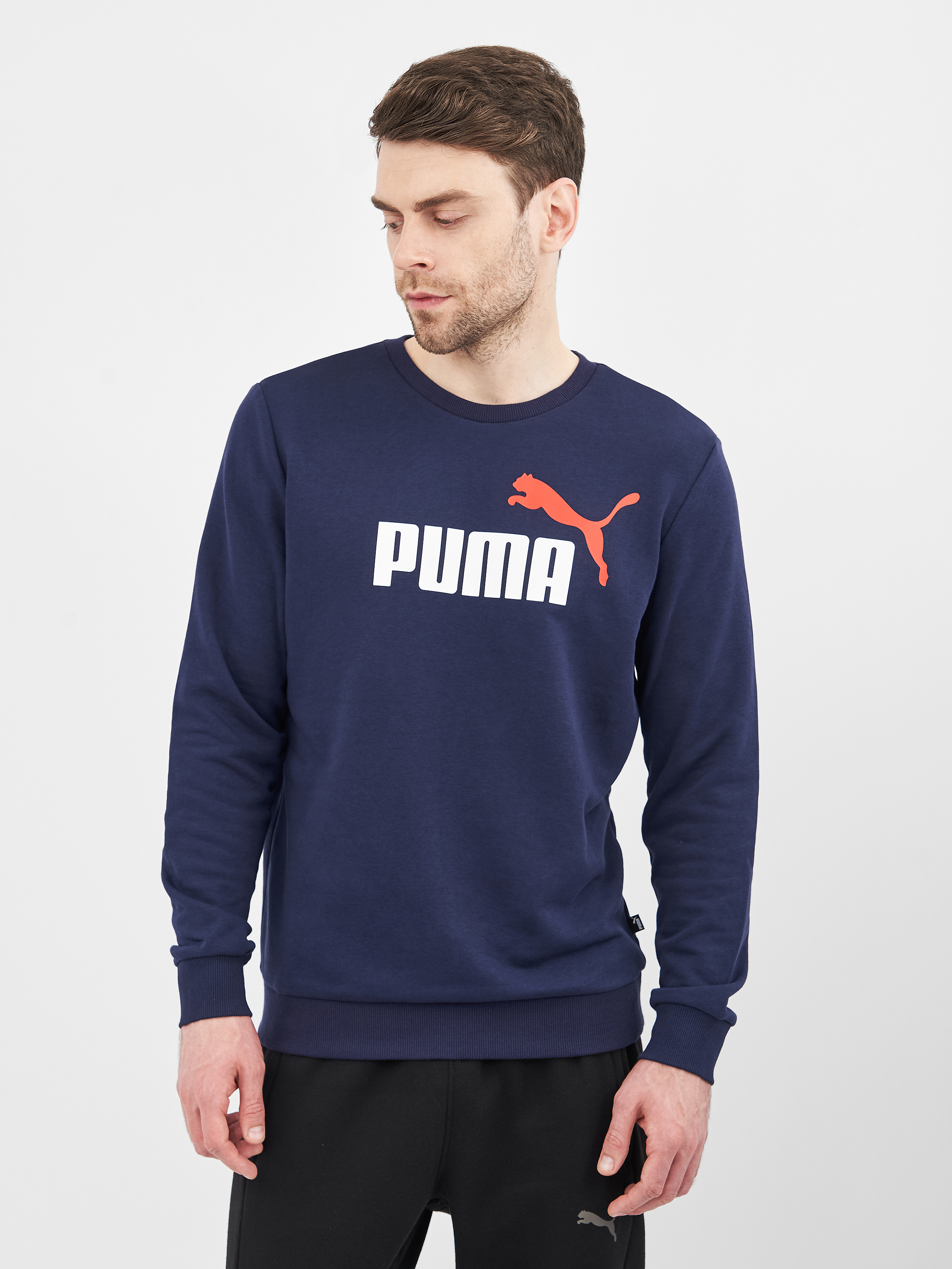 

Свитшот Puma Ess+ 2 Col Big Logo Crew 58676306 XL Peacoat