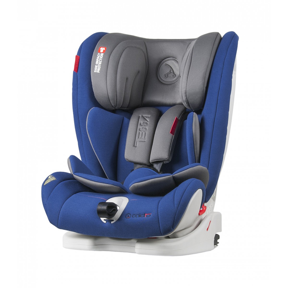 

Автокресло Coletto Tessa группа 1-2-3 (9-36 кг) с системой Isofix и SPS + ремень Top Tether Синий