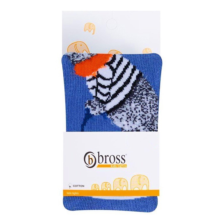 

Колготы детские BROSS медведи 98-104 см 3-5 лет Синие