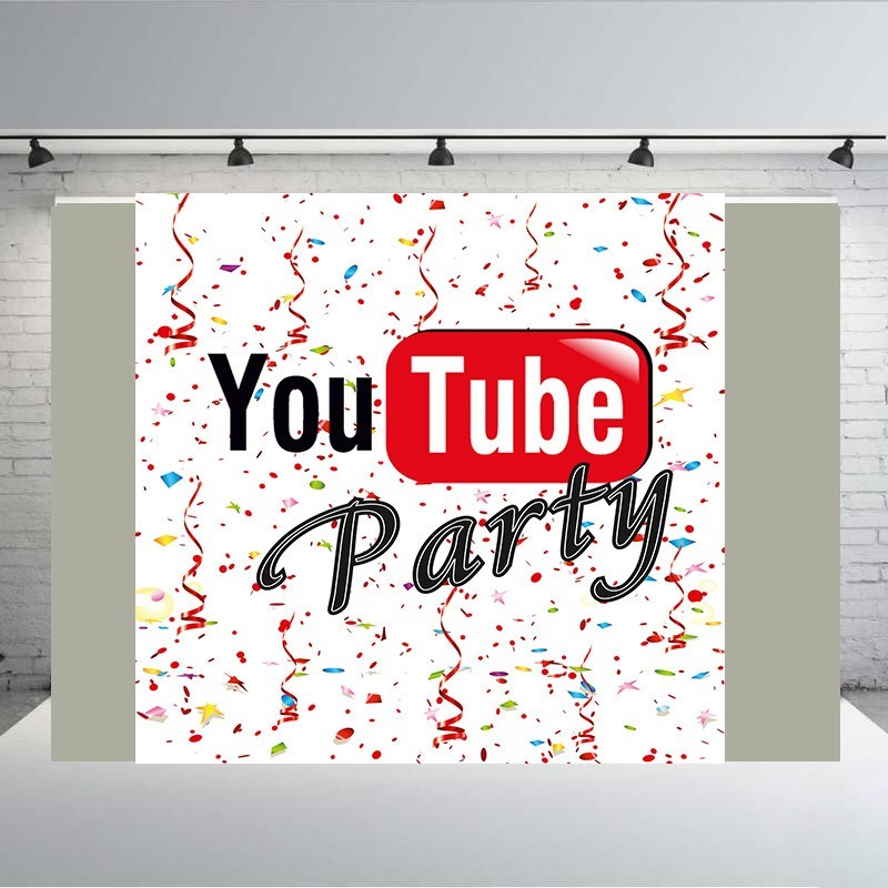 

Банер "You tube party" розмір 2000х 2000 мм + тубус