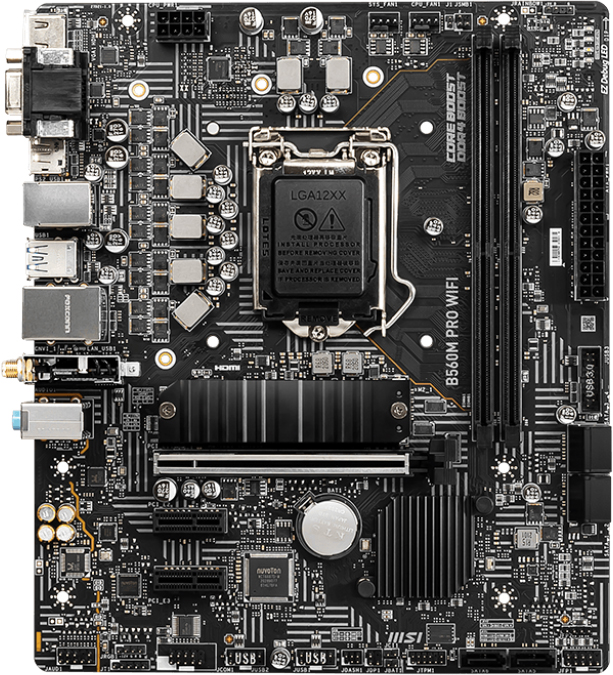 

Материнская плата MSI B560M Pro Wi-Fi (s1200, Intel B560, PCI-Ex16)