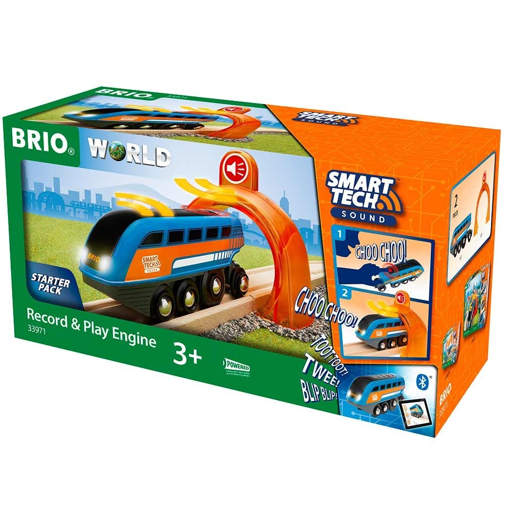 

Локомотив для железной дороги BRIO Smart Tech со звукозаписью (33971)