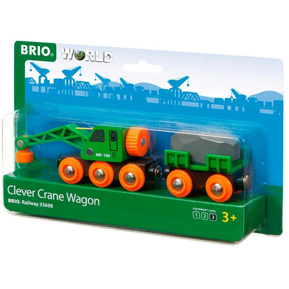 

Вагон для железной дороги BRIO с магнитным подъемным краном (33698)