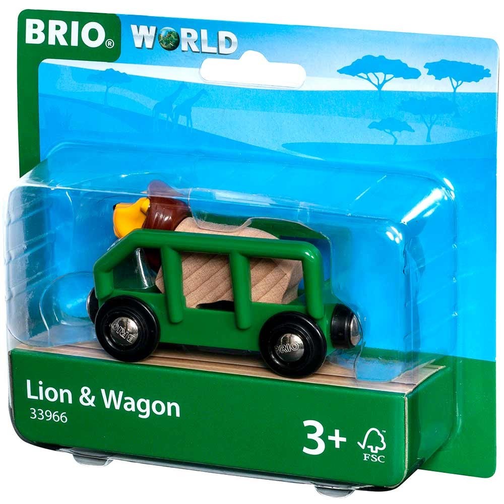 

Вагон для железной дороги BRIO со львом (33966)