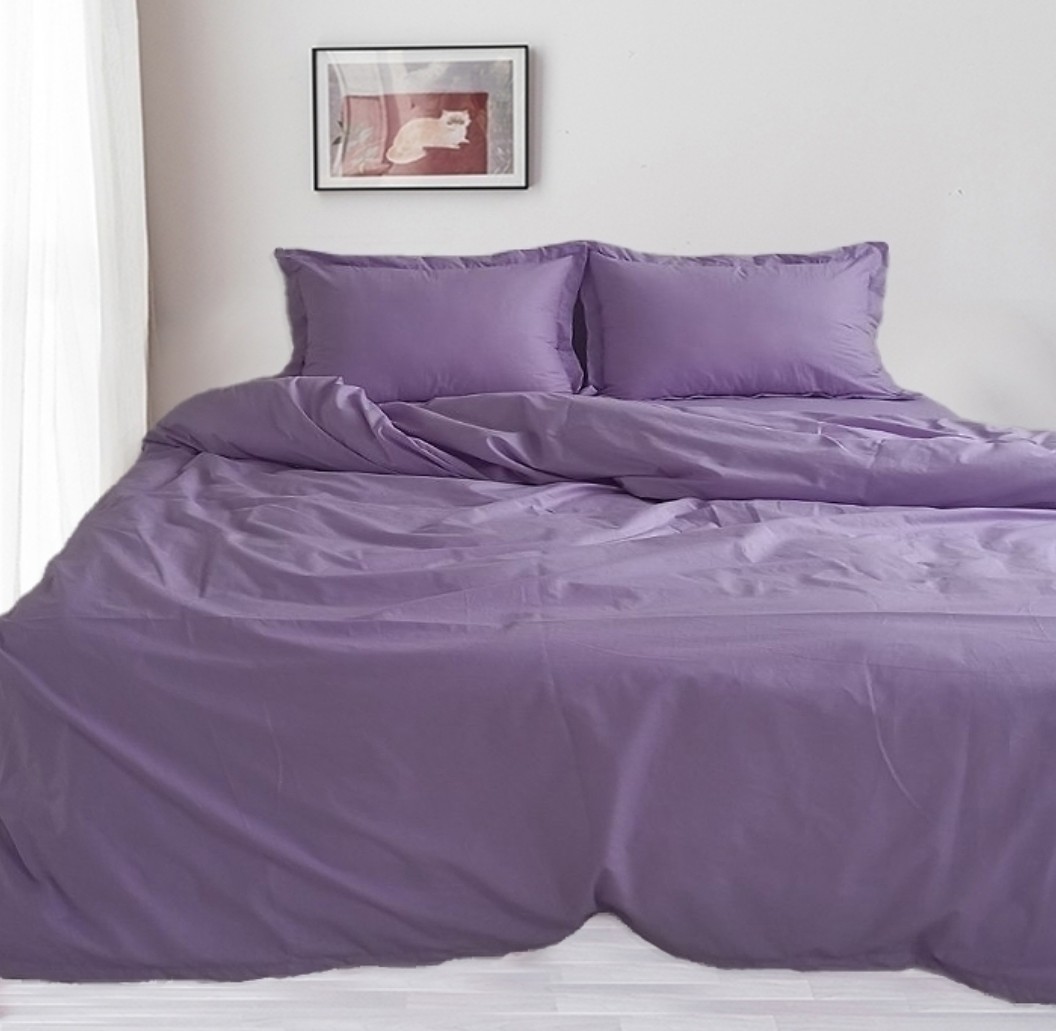 

Постельное белье TAG Ранфорс премиум застежка молния 100% хлопок 220х240 Сирень 09110180973