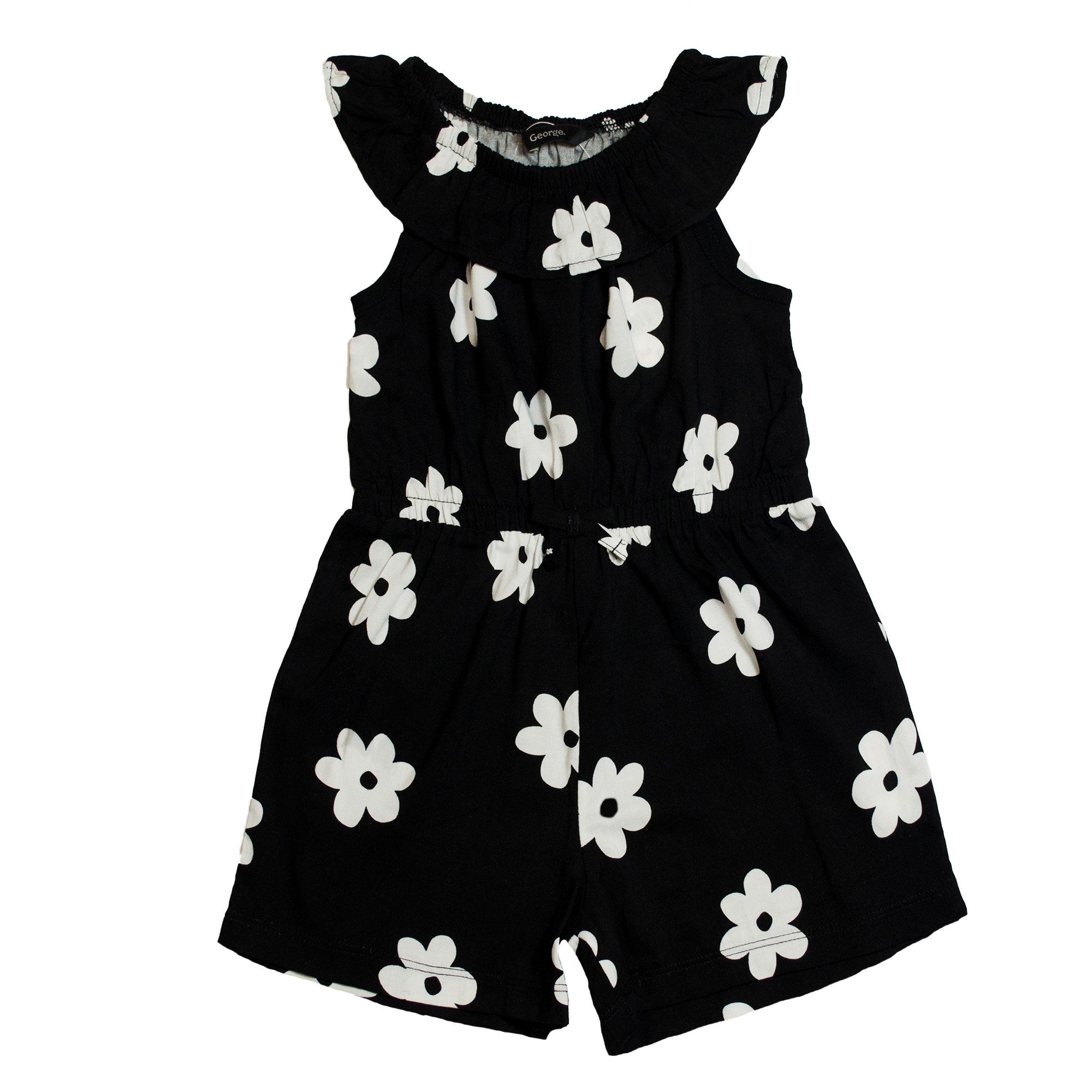 

Комбинезон для девочки ( 1 шт ) George чёрный с большими белыми цветами с рюшем 1-1.5 года (- см) 998, Комбинезон для девочки ( 1 шт ) George чёрный с большими белыми цветами с рюшем 1-1.5 года (80-86 см) 998