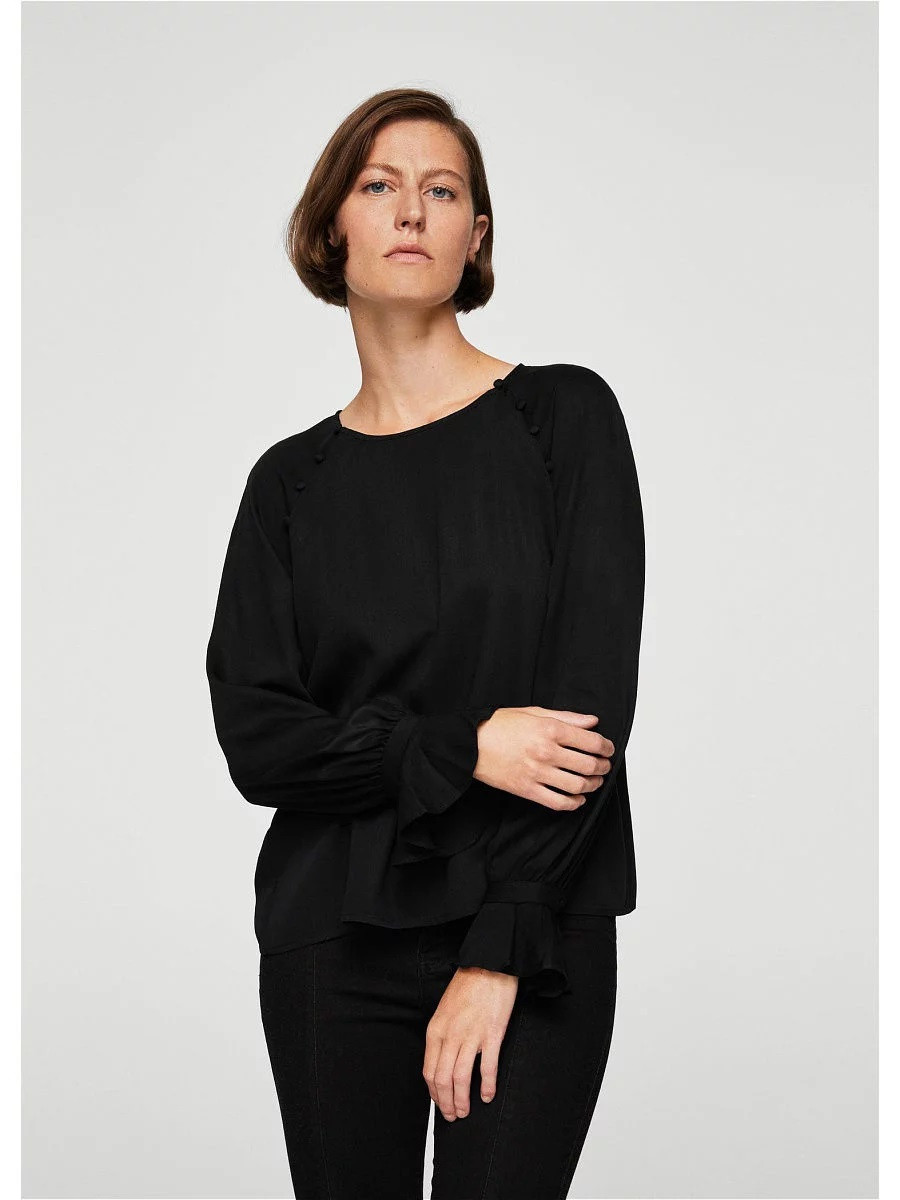 

Блузка Mango Siena 44р S UK8 черная 20-00086