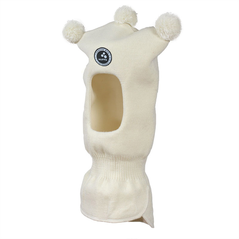

Вязаная зимняя шапка-шлем Хуппа Huppa Coco 2 белый, XS 43-45 см (85070200-70020-0XS)