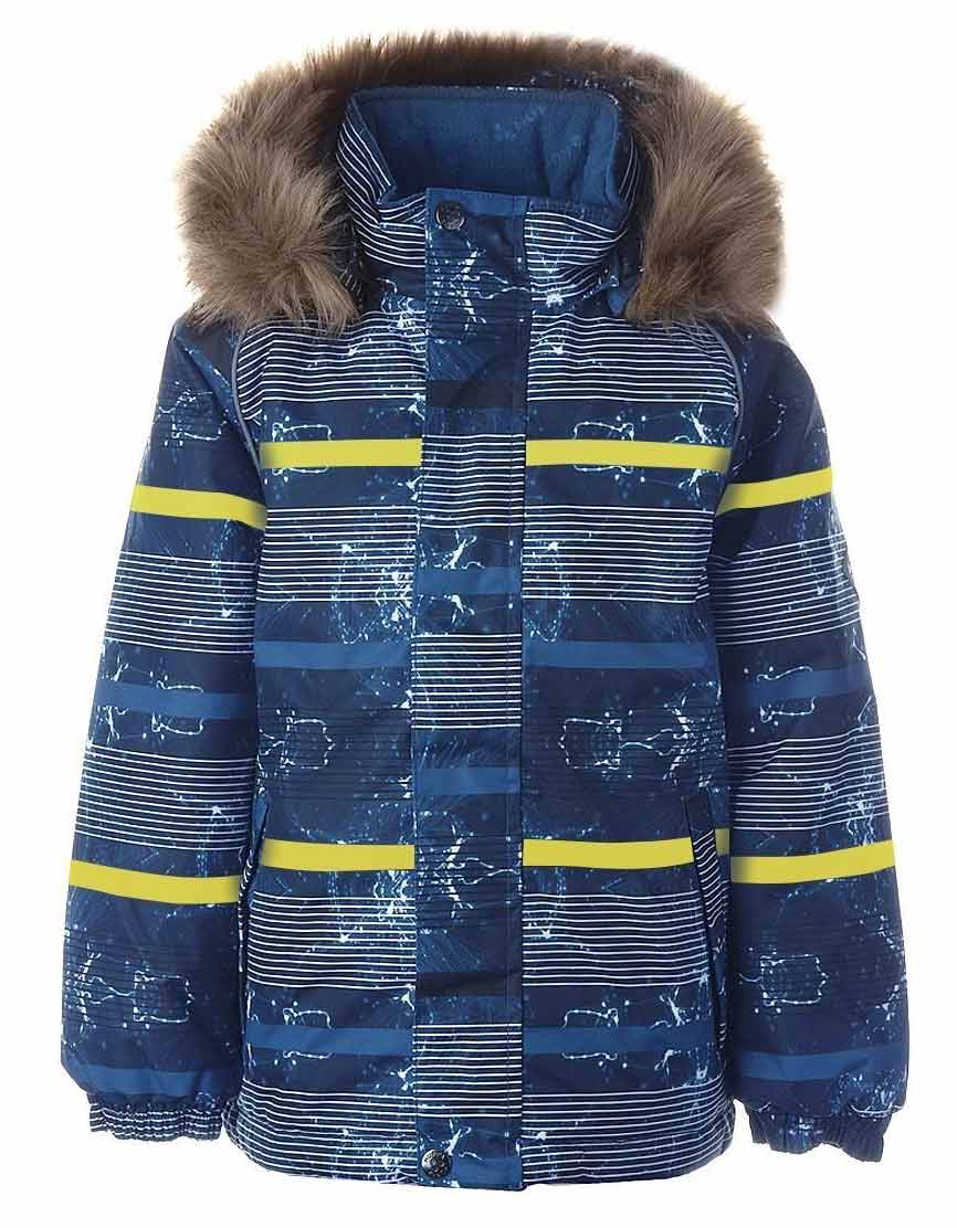 

Куртка для мальчика Хуппа Huppa Marinel темно-синий с принтом, р. 104 (17200030-02386-104)