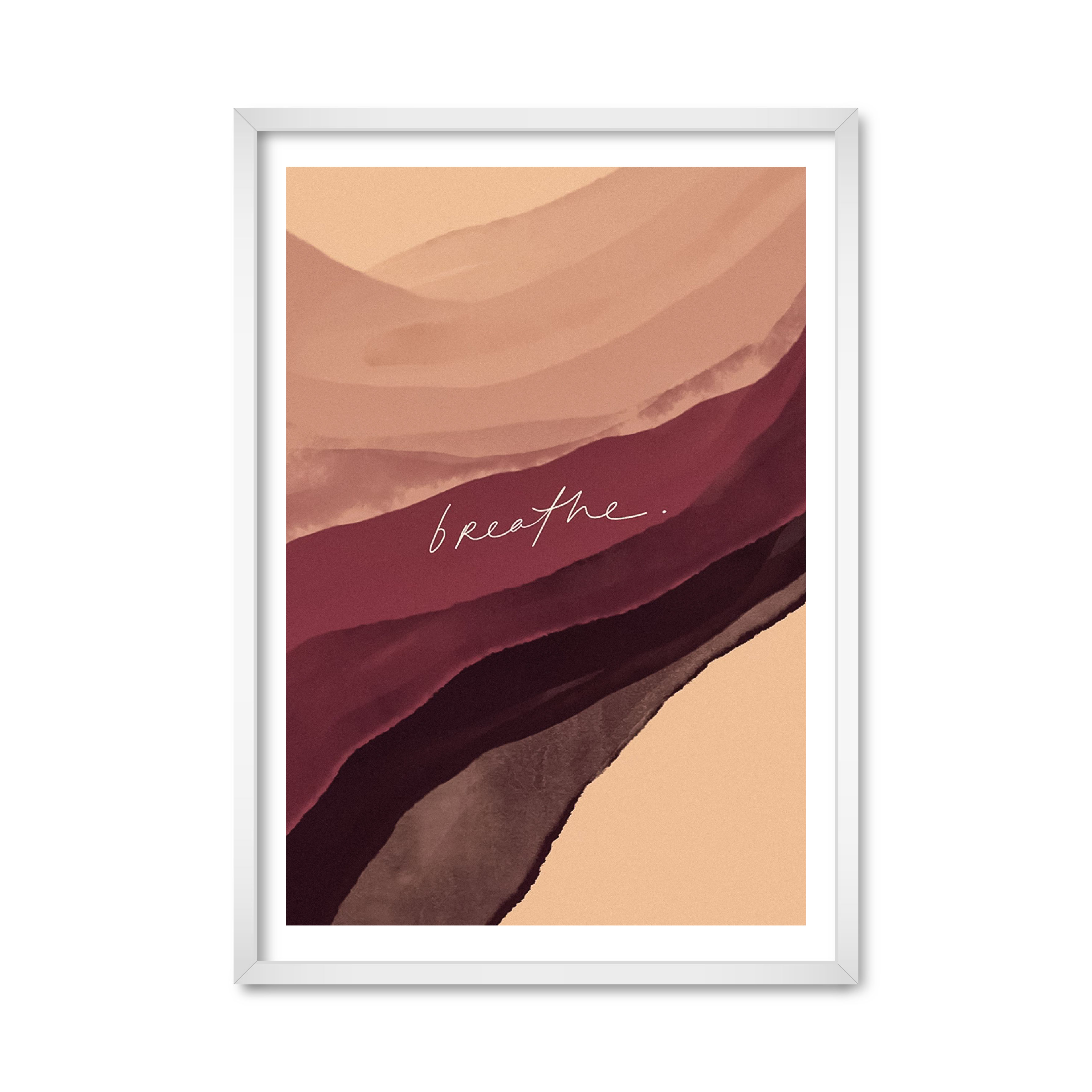 

Постер "Breathe" без стекла 59.6 x 84 см в белой рамке