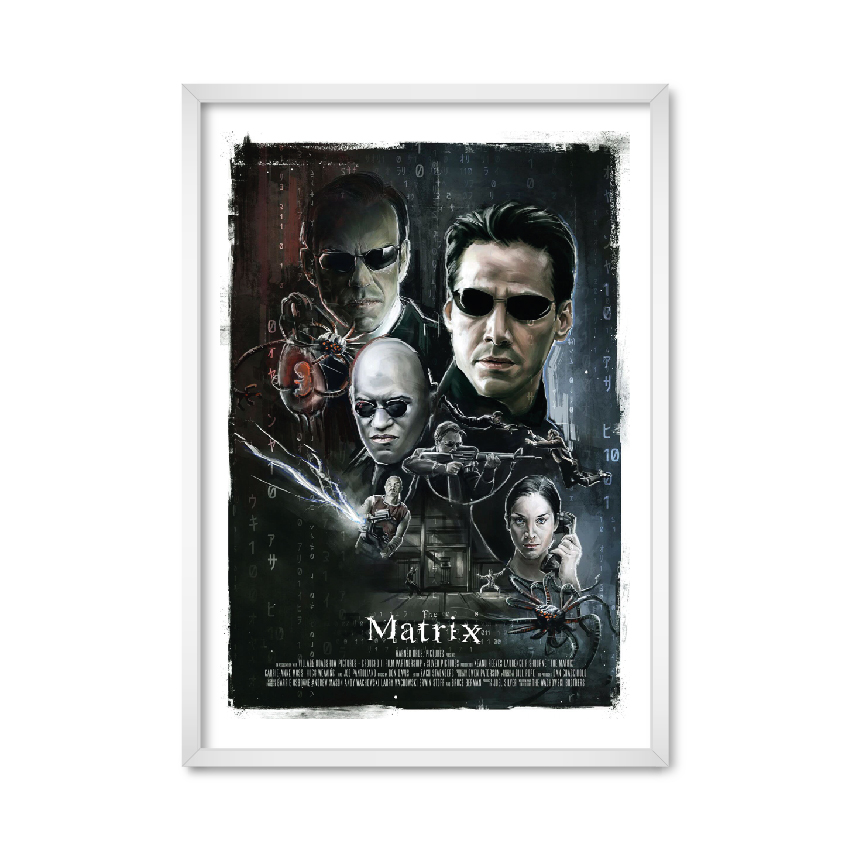 

Постер "The Matrix" без стекла 59.6 x 84 см в белой рамке