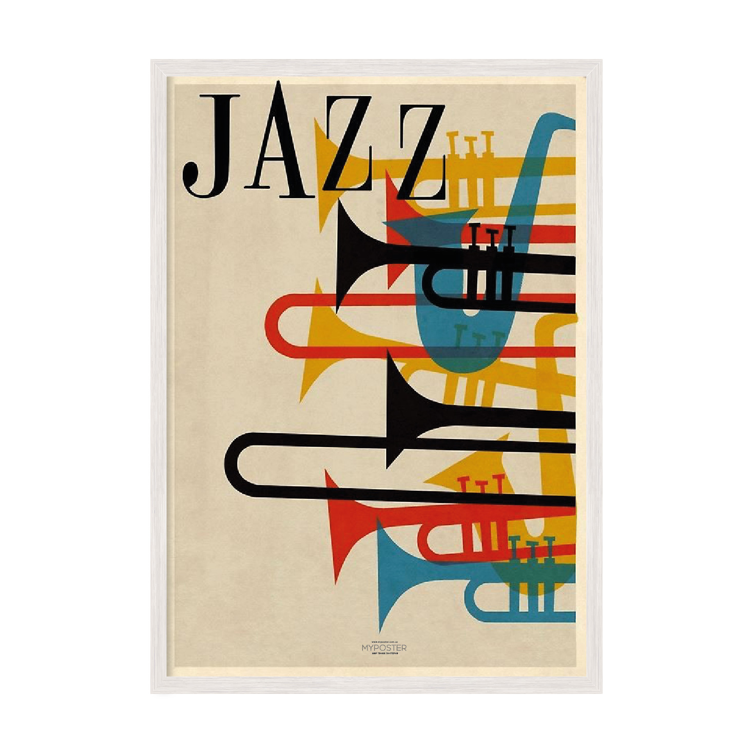 

Постер "JaZZ" без стекла 42 x 59.4 см в белой рамке