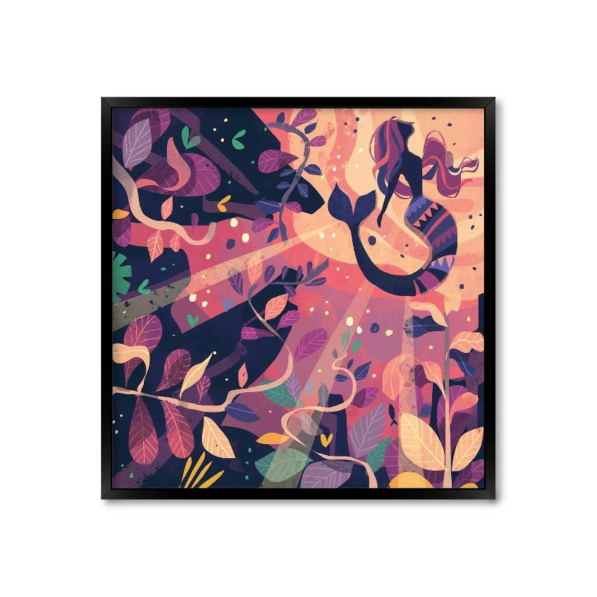 

Постер "Mermaid" без стекла 60 x 60 см в чёрной рамке