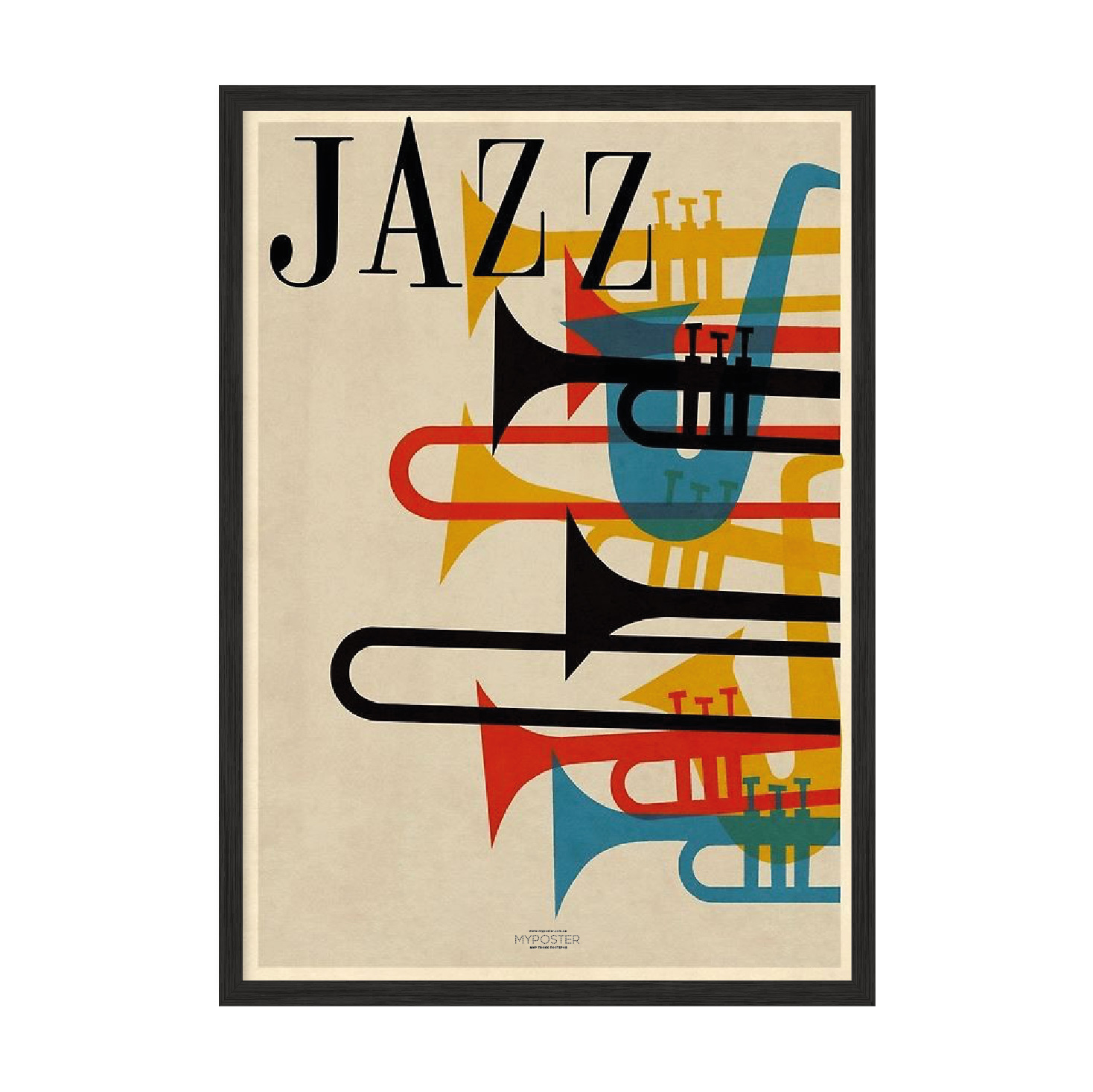 

Постер "JaZZ" с антибликовым стеклом 42 x 59.4 см в чёрной рамке