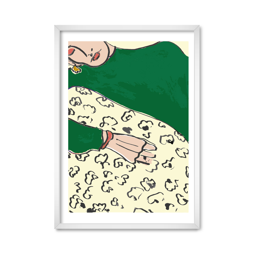 

Постер "Sleeping girl art" без стекла 59.6 x 84 см в белой рамке