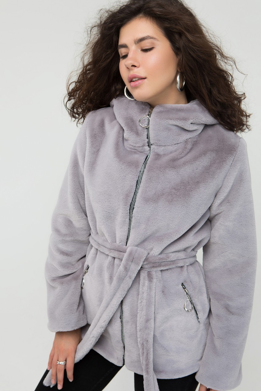 

Fashions • Полушубок Венера Fashions 46 серый (025)